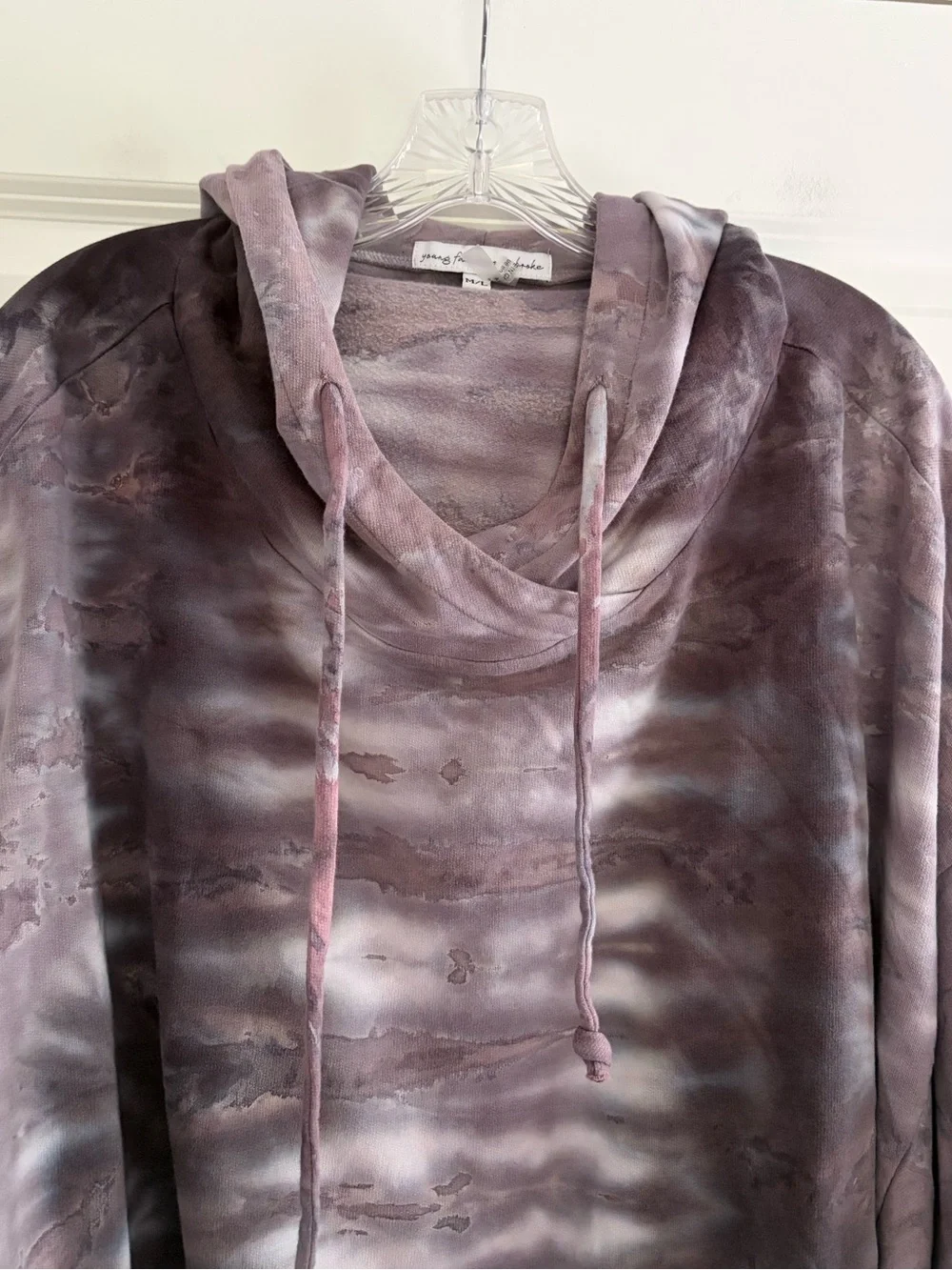 Young Fabulous & Broke Hoodie Sweatshirt Tie Dye Oversized Slouchy Casual Sz M L